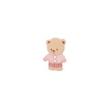 Boutons Ourson Blanc 15mm X 3 - Union Knopf Rose - Prym Union Knopf