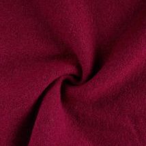 Tissu Laine Bouillie Isolde Uni Bordeaux - Craftine