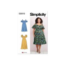 Patron Simplicity 9919 - Robe Taille N°fr 58-66
