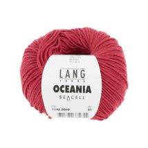 Pelote De Coton À Crocheter Et Tricoter Oceania - Lang Yarns 60 Rouge