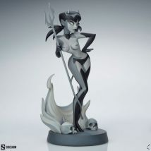 Original Artist Series - Statuette Devil Girl (black And White Variant) 30 Cm - Sideshow Collectibles