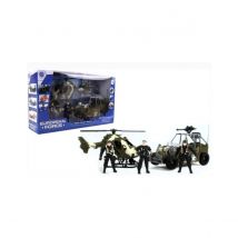 Armee Helico Et Auto - 3 Soldats - Mgm