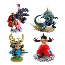One Piece - Set De 4 Figurines One Piece Petitrama Logbox Re Birth Wanokuni Vol. 2 Set 9 Cm - Megahouse