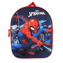 Spiderman - Sac À Dos Scolaire Goûter 31 Cm - Marine - Bagtrotter