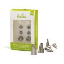 Set De Douilles À Pâtisseries - Kit Fleurs Et Feuilles - 8 Pièces - Decoraparty