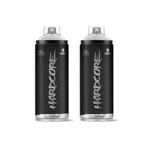 Lot De 2 Sprays De Peinture Hardcore Mtn - Chrome - Montana