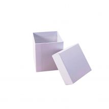 Boîte Pour Bougie 70x70x88mm Blanche - Latitude Nature