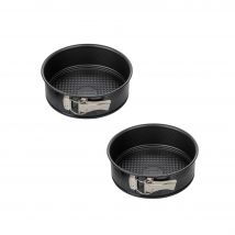 Ensemble De 2 Moules À Manqué À Charnière 20 Cm Zenker Black Metallic