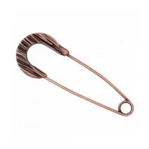 Epingle À Kilt Bout Rond Cuivré 75 Mm X 1 - Union Knopf Marron - Prym Union Knopf