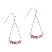Boucles D'Oreilles Piana En Pierres Améthyste - SLOYA