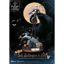 L'Etrange Noël De Mr. Jack - Statuette Master Craft Jack Skellington & Zero 39 Cm - Beast Kingdom