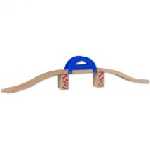 Pont En Bois Avec Briques - Accessoire Circuit Train - Beeboo - Jouet En Bois - Beeboo