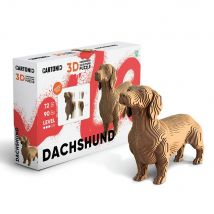 Cartonic Sculpture-puzzle 3d Carton - Chien Dachshund