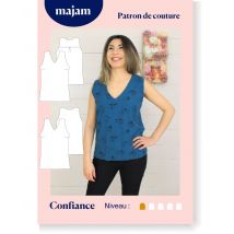 Patron Top Confiance- Taille 34 À 48 - Majam