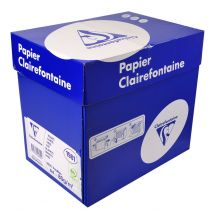 Carton De 2500 Feuilles De Papier 80g A4 210x297 Mm Certifié Pefc Blanc Clairalfa - Clairalfa
