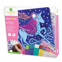 Stick'n Fun Grandes Mosaiques Licornes - Sycomore