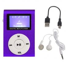 Lecteur Mp3 Rose Compact Avec Écouteurs Et Écran Haute Qualité Violet 2 Yonis - Yonis