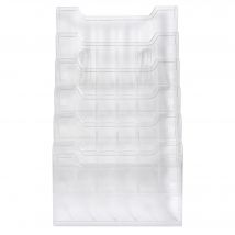 Trieur Mural Modulable Horizontal 6 Compartiments A4 - Cristal - Exacompta