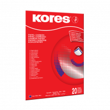 Papier Carbone - 10 Feuilles - A4 - Bleu - Kores