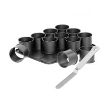 Plaque À Pâtisserie Mini Gâteaux Et Spatule À Glacer Zenker Black Metallic