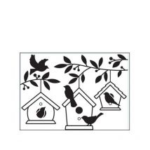 Die Classeur D'Embossage Maisons D'Oiseaux Dans Les Arbres - Darice