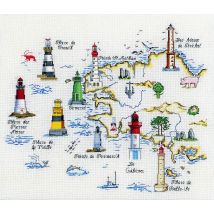 Kit Point Comptés Les Phares Bretons 50 X 60 Cm - Marie Coeur