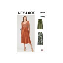 Patron New Look 6793 - Jupe En Deux Longueurs Pour Jeunes Femmes Taille N°fr 34-46 - NewLook