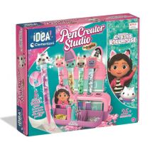 L'Atelier Des Stylos Gabby Et La Maison Magique, 5 Stylos Chats A Créer - Idea Clementoni - 18203 - Coffret Créatif Original - Clementoni