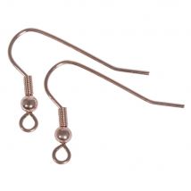 Crochets D'Oreille, Or Rose, 20mm, 4 Pces - Rayher