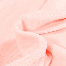 Tissu Micro Éponge Bambou Téa Rose Bébé - Au Mètre - Craftine