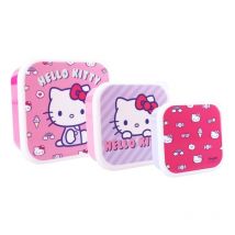 Hello Kitty - Pack 3 Boîtes À Goûter Hello Kitty Fresh Bites - Vadobag