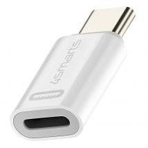 4smarts Adaptateur Iphone Lightning Vers Usb-c Power Delivery 27w Lot De 2 Blanc