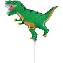 Ballon Sur Tige Dino T-rex - 33 Cm - GRABO