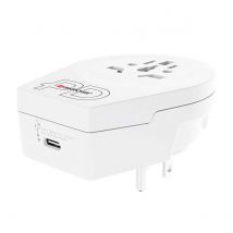 Skross Adaptateur De Voyage Usa Avec Port Usb-c 20w Power Delivery Blanc