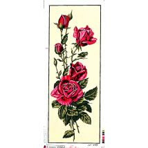 Canevas Pénélope Antique Rose Rouge 25x60cm - Margot