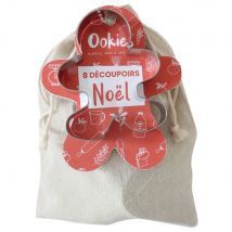 Lot De 8 Découpoirs En Fer Blanc - Thème Noël - Ookies