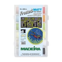 La Valise De 18 Fils À Broder De 500 Mètres Smartbox Frosted Matt Madeira: L'Éclat Du Mat Absolu Multicolore