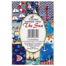 24 Mini Papiers Fantaisis Image 7 X 10,8 Cm Decorer The Sea - Decorer