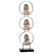 Statue En Résine Moines Et Cercles 63 Cm - Jolipa