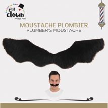 Moustache Mario Bros - Noir - Déguisement - Synthétique - Autocollante - Petit Joueur