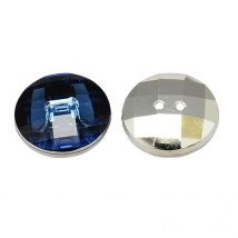 10 Boutons Acrylique Strass Bleu Foncé 2 Trous Rond Diamètre 10 Mm - Création Couture Diy - La boutique de Karine