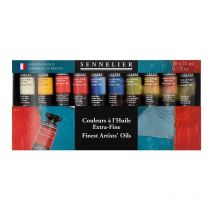 Peinture À L'Huile - Extra-fine - Sennelier - Coffret De 10 Tubes De 21ml