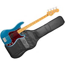 American Professional Classic Precision Bass Split Single Mn Faded Lake Placid Blue + Housse Fender