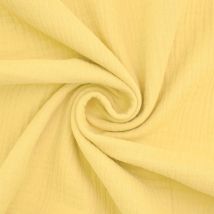 Coupon De Tissu En Double Gaze De Coton - Laize : 130 Cm - Craft Loom