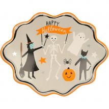 8 Assiettes Happy Halloween - Meri Meri