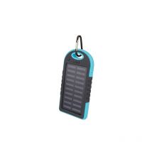 Setty Batterie De Secours Solaire 5 000mah Anti-surcharge Bleu