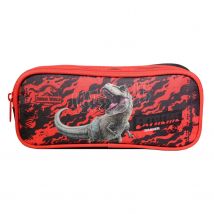 Trousse Scolaire 2 Compartiments Jurassic World Noire - Bagtrotter - Bagtrotter