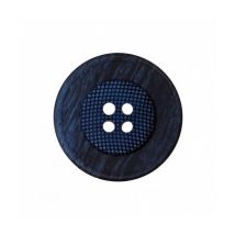 Boutons Panier Rond 4 Trous Bleu Marine 18mm X 4 - Union Knopf Bleu - PrymUnionKnopf