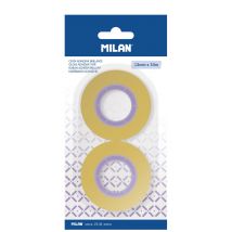 Blister 2 Rubans Adhésifs Jaune Transparent 12 Mm X 33 M - Milan