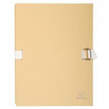 Chemises Dos Extensible Papier - Mastic - X 10 - Exacompta